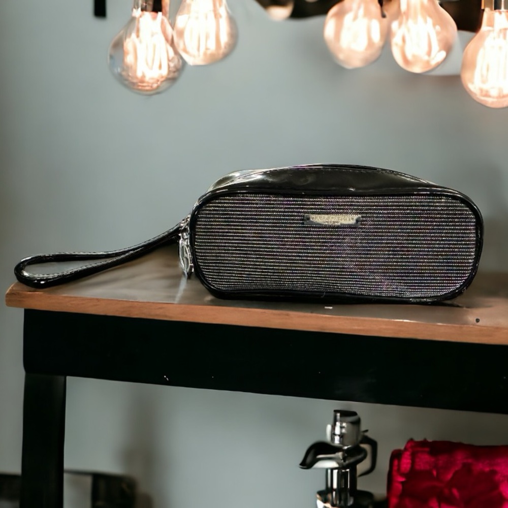 Giorgio Armani Black Wristlet Cosmetic Case